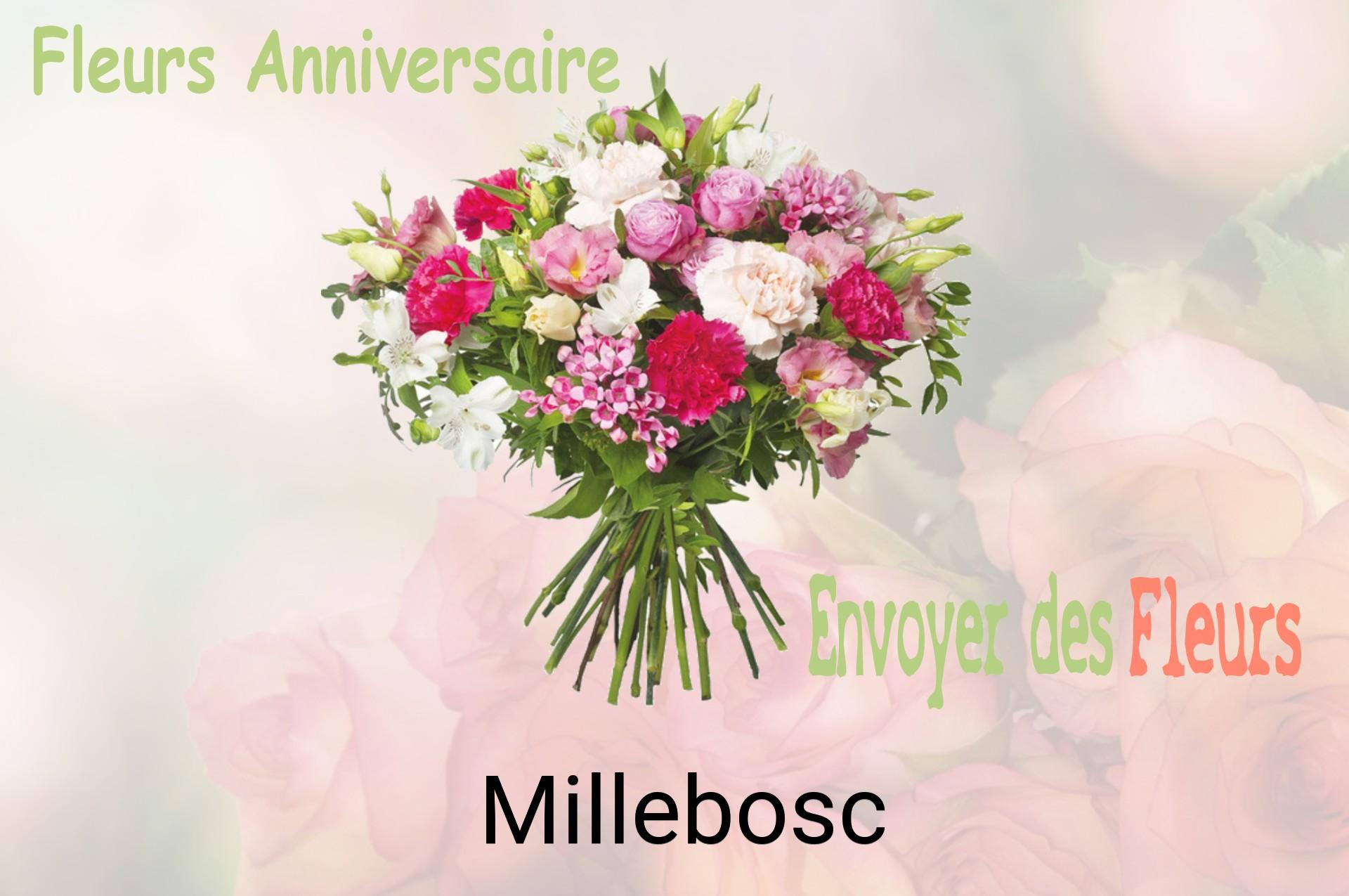 Bouquet de fleurs d’anniversaire livré à Millebosc
